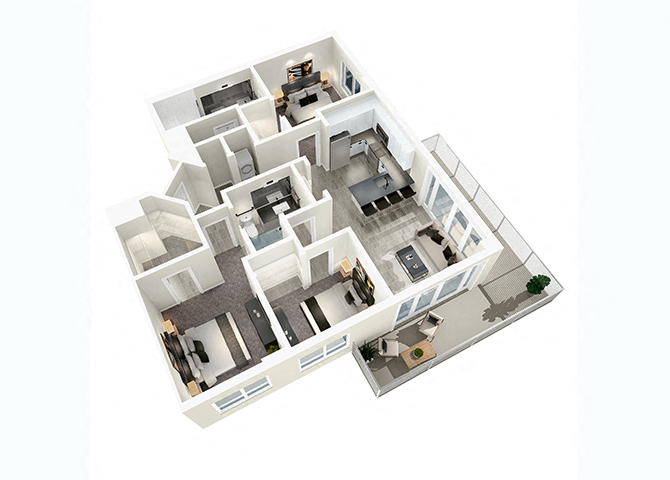 121 North Compass Way 1-3 Beds Apartment for Rent - Photo Gallery 9