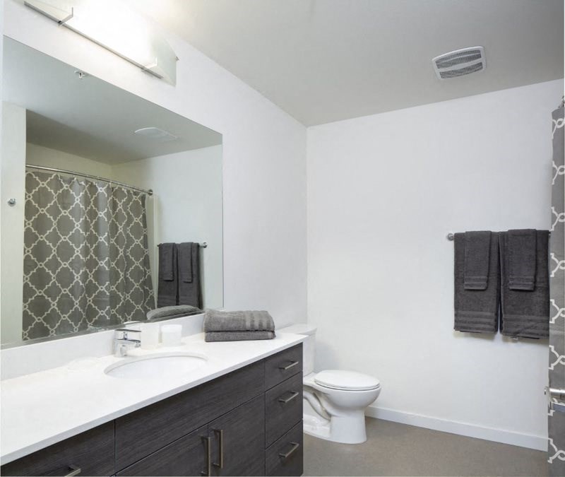 a bathroom with a sink and a toilet and a mirror