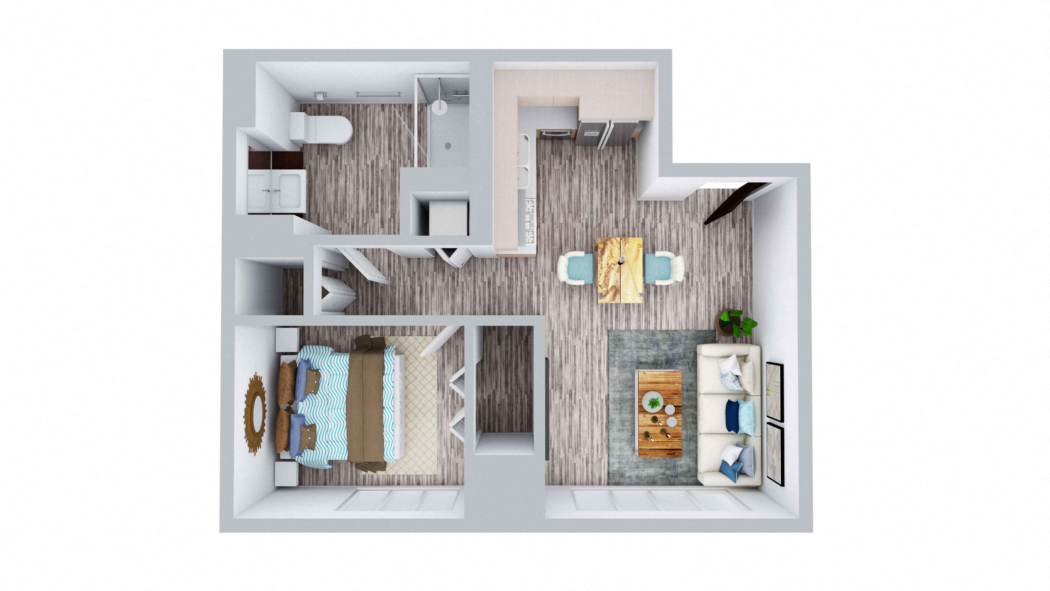 One Bedroom Floor Plan