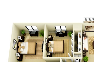 2 Bedroom / 2 Bathroom