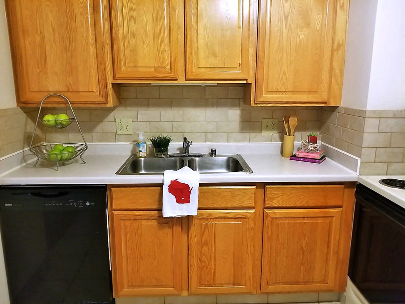 two bedroom one bathroom kitchen view 2