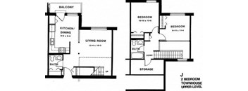 2 BEDROOM 1.5 BATHROOM TOWNHOUSE