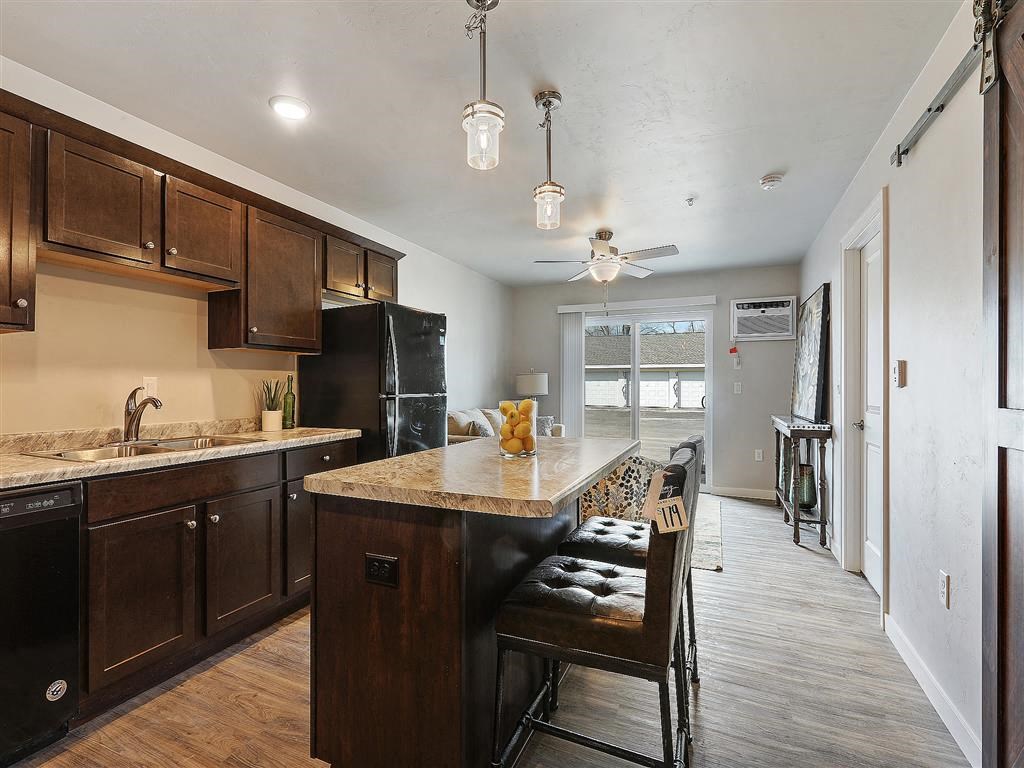 Open Concept Kitchen and Living