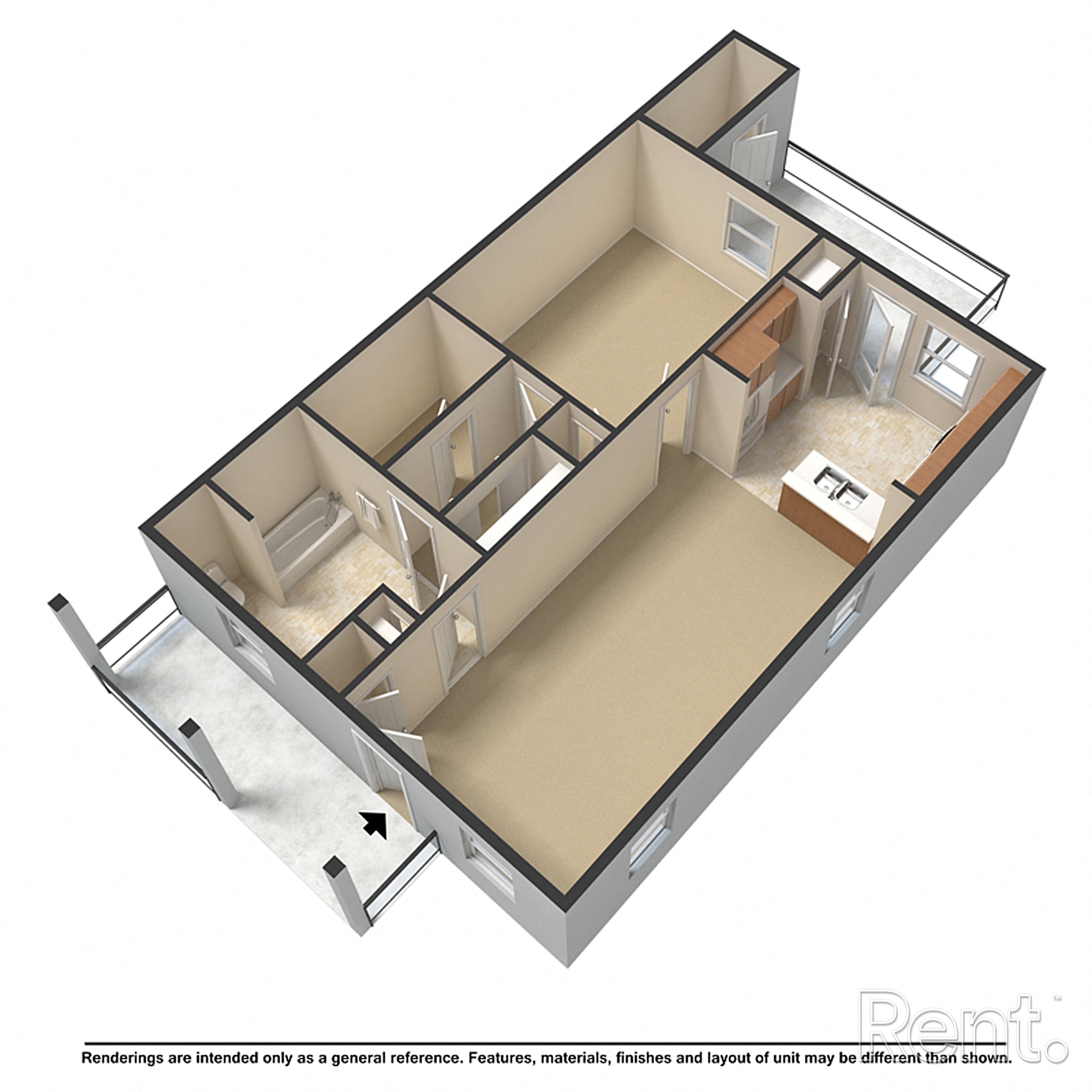 608-612 BROOK STREET 2 Beds Apartment for Rent - Photo gallery 4