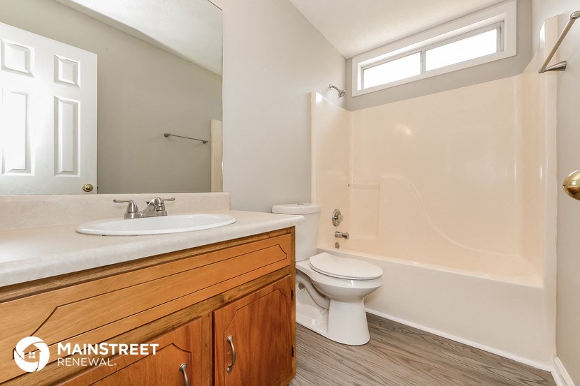 the bathroom is clean and ready to use