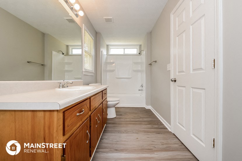 the bathroom is clean and ready for us to use