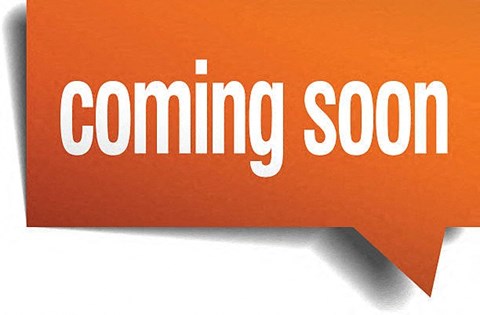 A speech bubble with the text "coming soon" written in it.