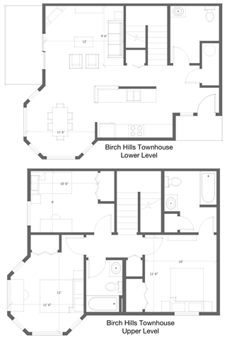 3 Bed 2.5 Bath Floor Plan 9