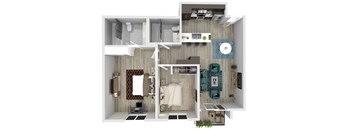 2 Bedrooms Plan D