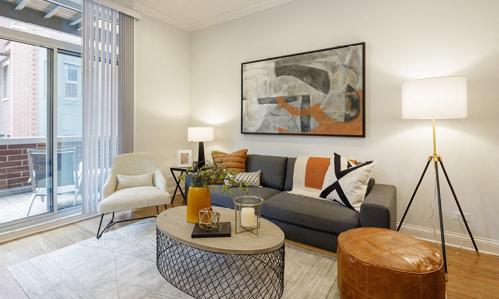 Modern living space at Monroe Aberdeen  Place