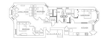3 Bedrooms, 2 Bathrooms