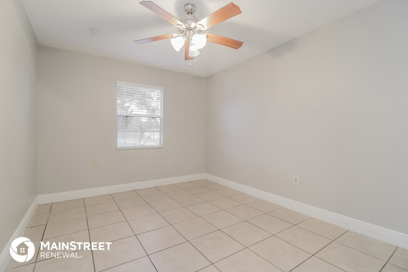 the living room is clean and ready to use