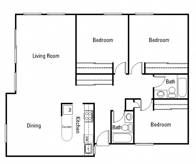 Three Bedroom