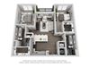 C1 2 Bed 2 Bath Floor Plan C1 2 Bed 2 Bath Floor Plan at Central Island Square, Daniel Island, SC, 29492