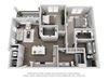 C3 2 Bed 2 Bath Floor Plan C3 2 Bed 2 Bath Floor Plan at Central Island Square, Daniel Island, 29492