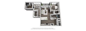 C5 2 Bed 2 Bath Floor Plan at Central Island Square, Daniel Island