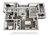 D6 3 Bed 2 Bath Floor Plan D6 3 Bed 2 Bath Floor Plan at Central Island Square, Daniel Island, 29492