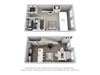 1 Bed 1 Bath Floor Plan 1 Bed 1 Bath Floor Plan at Central Island Square, South Carolina, 29492