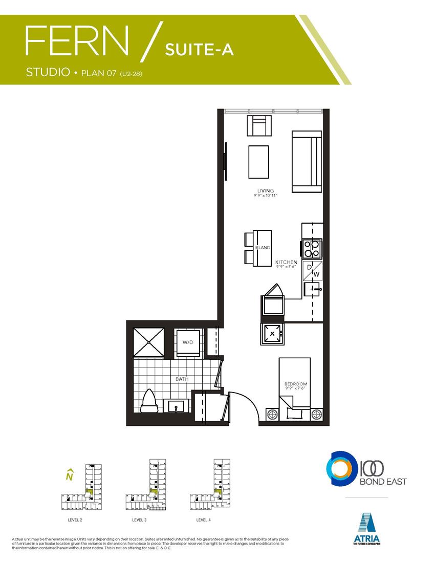 Studio, 1 Bathroom, FERN Model