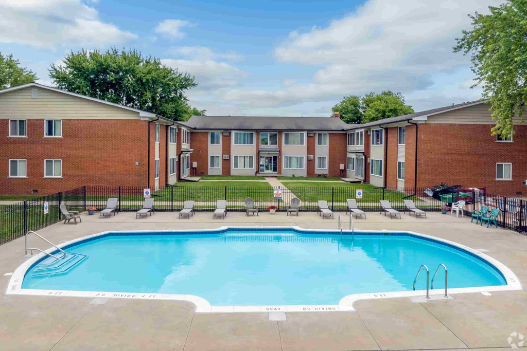 our apartments offer a swimming pool in front of our building