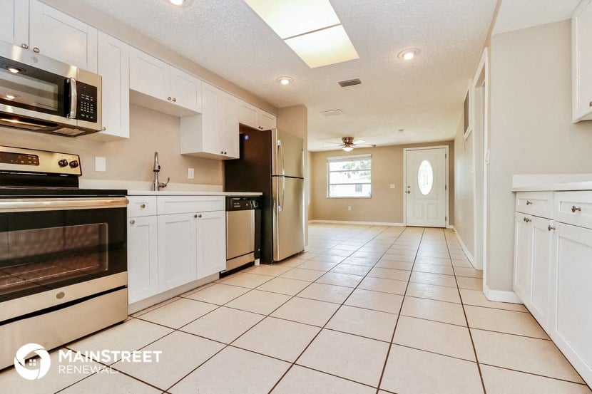 the kitchen is clean and ready for us to use