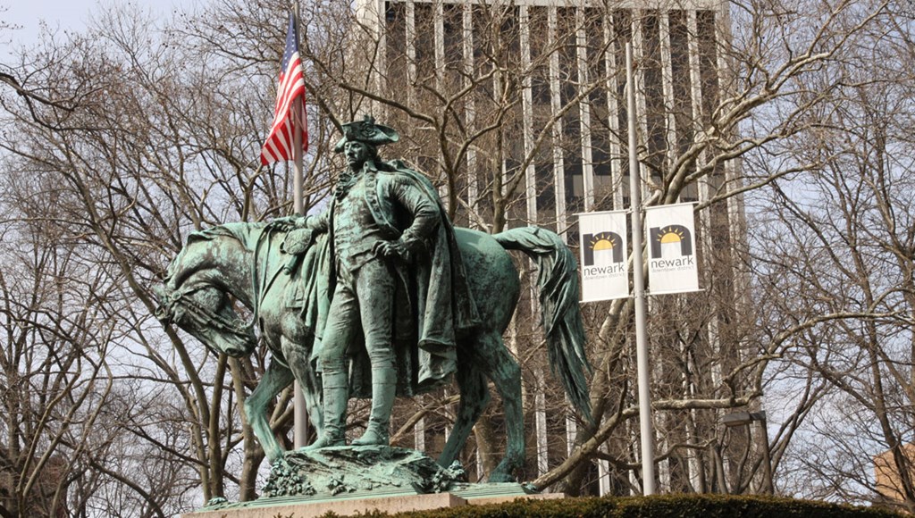 Statue in local area of Newark