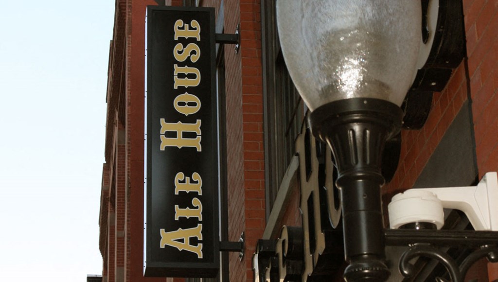 Exterior of local ale house