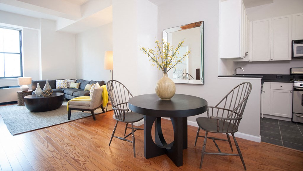 Dining room and living room