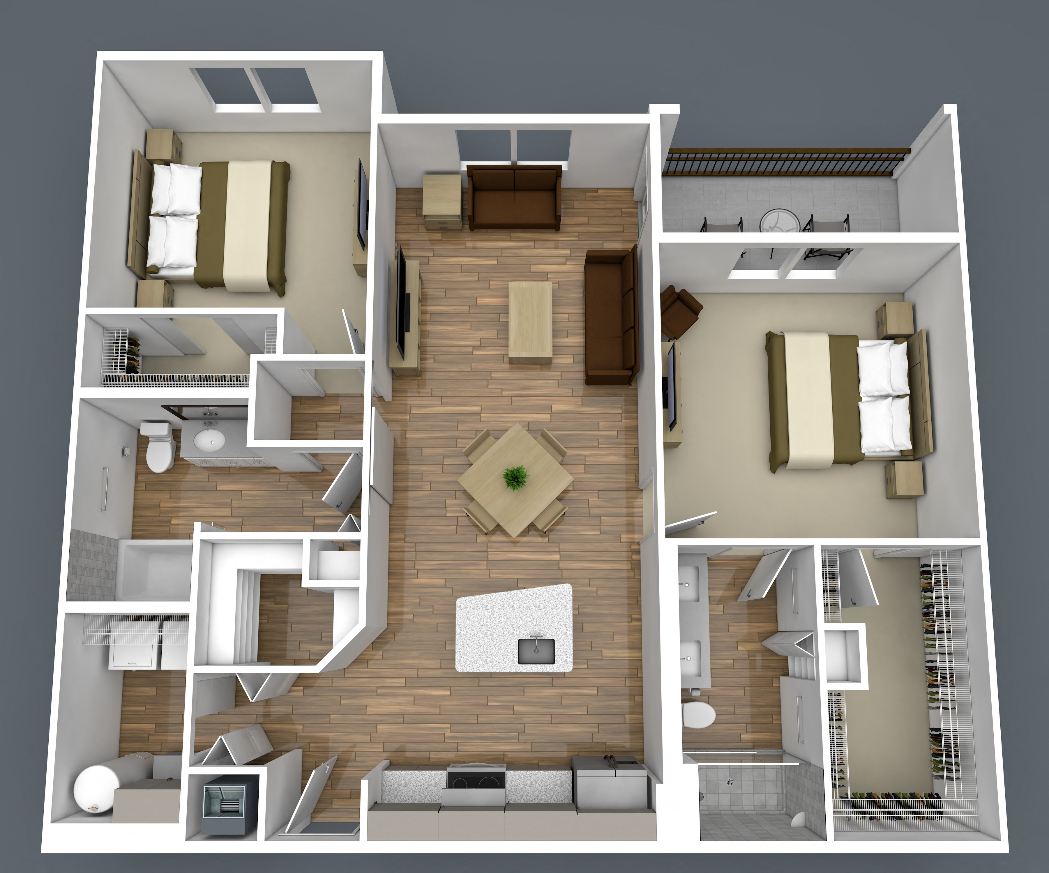 2 Bedroom Apartment at Centre Pointe Apartments