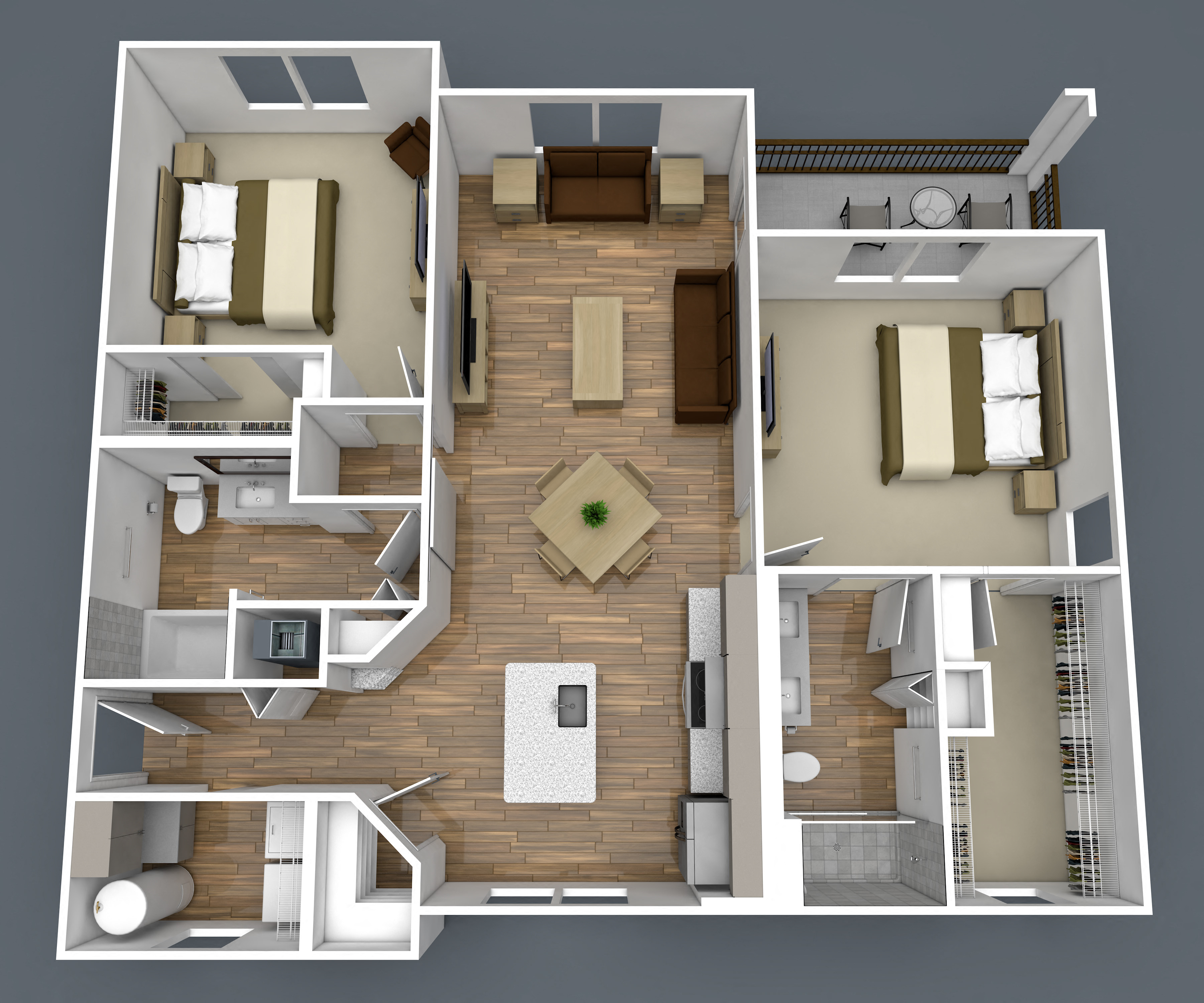 2 Bedroom Apartment at Centre Pointe Apartments
