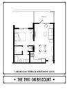 1 Bed - 1 Bath - TR - 653