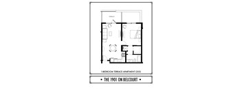 1 Bed - 1 Bath - TL - 694