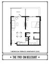 1 Bed - 1 Bath - TL - 694