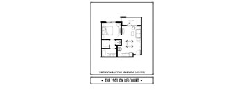 1 Bed - 1 Bath - BR - 577