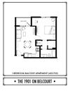 1 Bed - 1 Bath - BR - 638