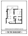 1 Bed - 1 Bath - BR - 573