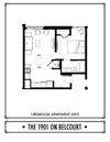 1 Bed - 2 Bath - SB - 612