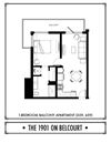 1 Bed - 1 Bath - CL - 635