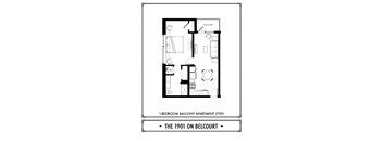 1 Bed - 1 Bath - BR - 721