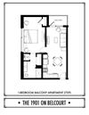 1 Bed - 1 Bath - BR - 721