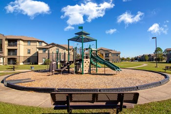 Rosemont at Mayfield Villas Apartments Outdoor Playground and Bench Rosemont at Mayfield Villas Apartments Outdoor Playground and Bench - Photo Gallery 4