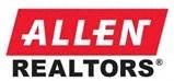 A red and white logo for Allen Realtors.