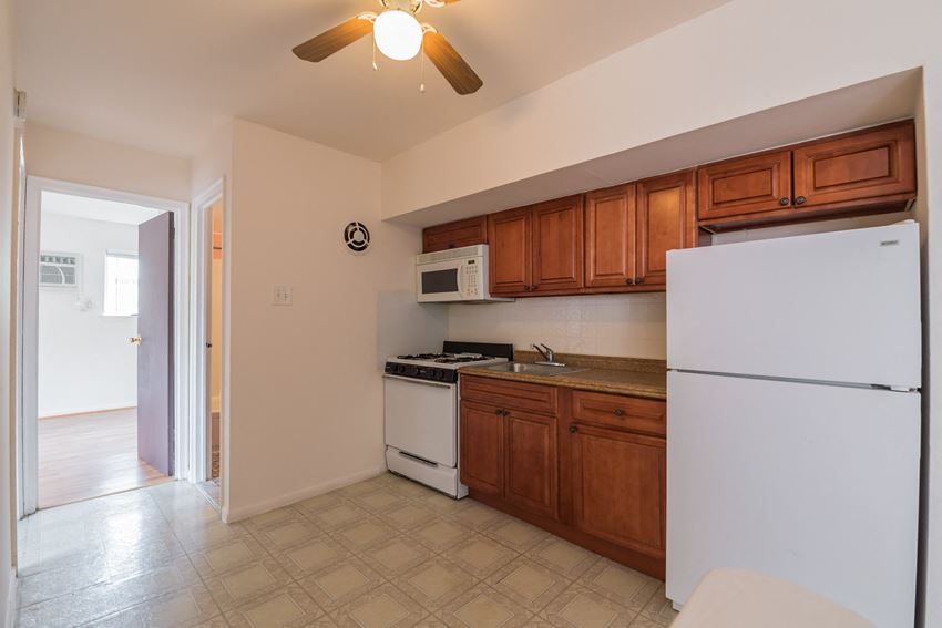 the kitchen is clean and ready for us to use