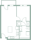 1 Bedroom, 1 Bathroom