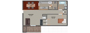 Chardonnay 1 bed 1 bath level 2 B