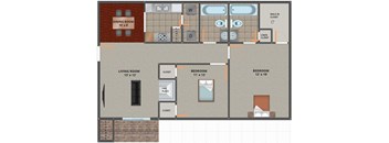 Chardonnay 2 bed 2 bath level 3 D