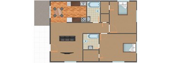 Deeswood 2 bed 1.5 bath level 1