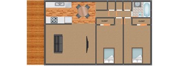 Deeswood 2 bed 1 bath level 2