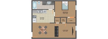 Greystone 1 bed 1 bath level 2