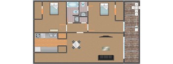 Pepper Tree 2 bed 1.5 bath level 1